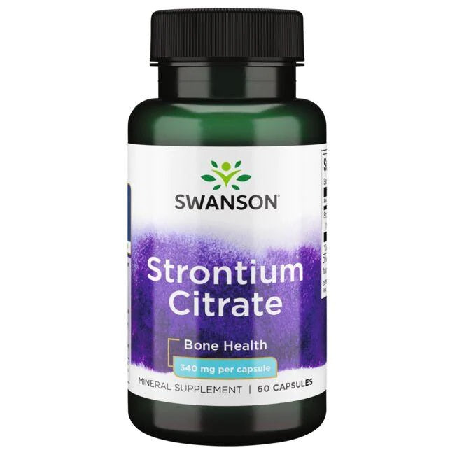 Swanson Strontium Citrate, 340mg - 60 Caps - Lilly's Pharmacy