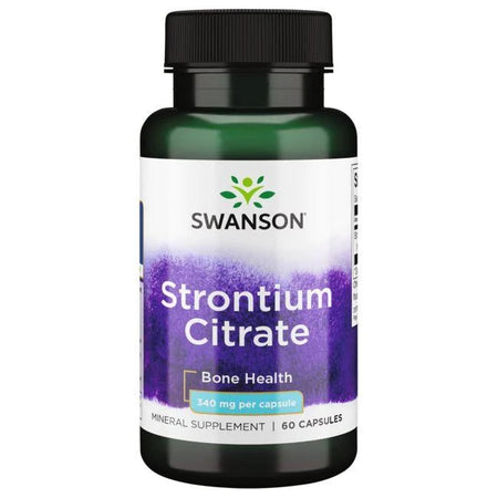 Swanson Strontium Citrate, 340mg - 60 Caps - Lilly's Pharmacy