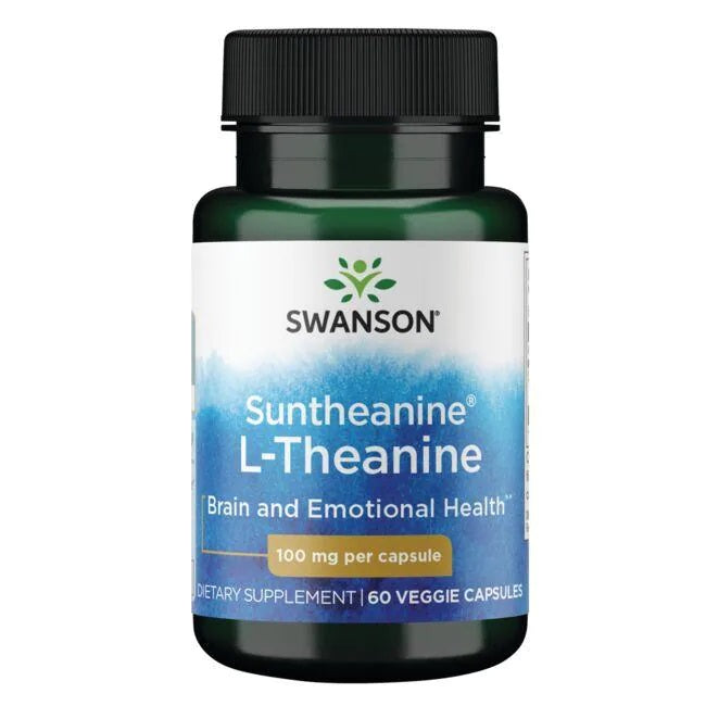 Swanson Suntheanine L-Theanine, 100mg - 60 Vcaps - Lilly's Pharmacy