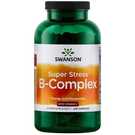 Swanson Super Stress B - Complex with Vitamin C - 240 caps - Lilly’s Pharmacy & Health Store