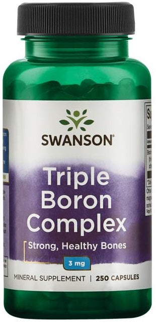 Swanson Triple Boron Complex, 3mg - 250 Caps - Lilly's Pharmacy