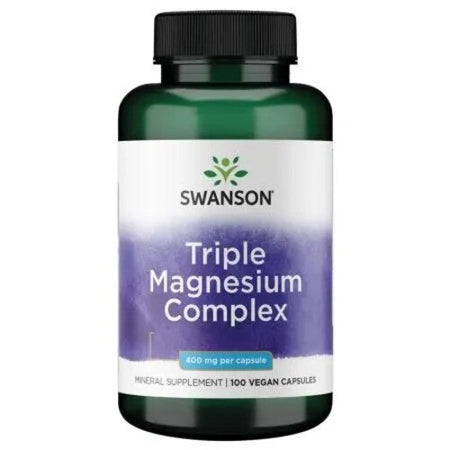Swanson Triple Magnesium Complex, 400mg - 100 Vcaps - Lilly's Pharmacy