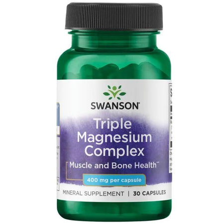 Swanson Triple Magnesium Complex, 400mg - 30 Caps - Lilly's Pharmacy