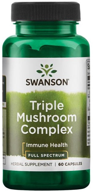 Swanson Triple Mushroom Complex - 60 Caps - Lilly's Pharmacy