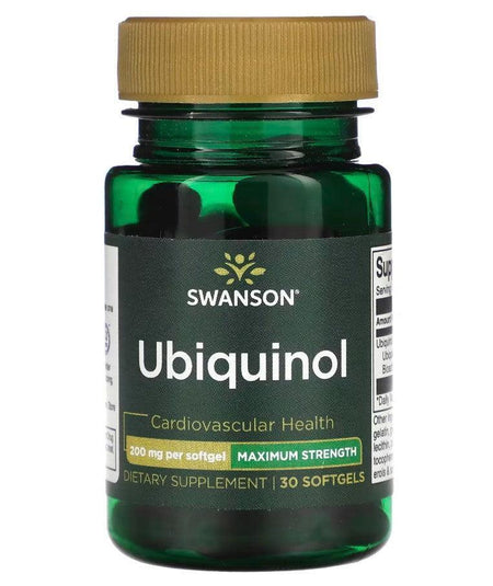 Swanson Ubiquinol, 200mg - 30 softgels (EAN 087614024608) - Lilly’s Pharmacy & Health Store