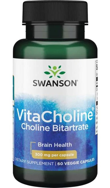 Swanson VitaCholine Choline Bitartrate, 300mg - 60 Vcaps - Lilly's Pharmacy