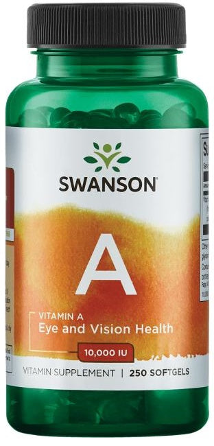 Swanson Vitamin A, 10 000 IU - 250 softgels - Lilly's Pharmacy
