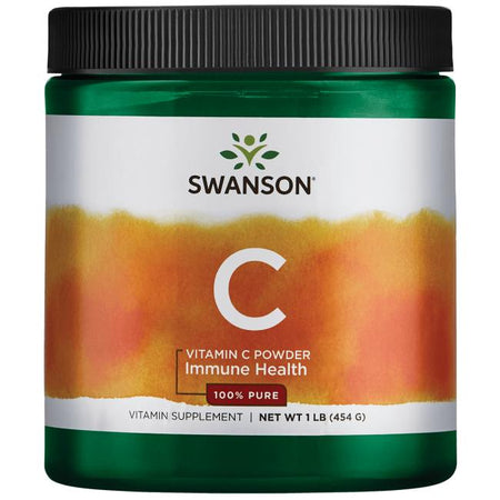 Swanson Vitamin C Powder, 100% Pure - 454g - Lilly's Pharmacy