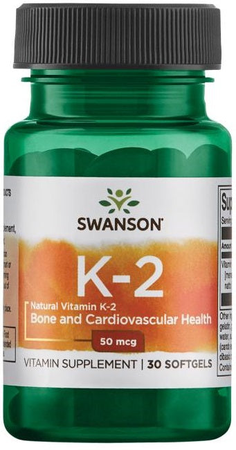 Swanson Vitamin K-2 - Natural, 50mcg - 30 softgels - Lilly's Pharmacy