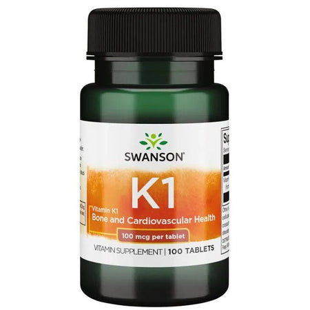 Swanson Vitamin K1, 100mcg - 100 tablets - Lilly's Pharmacy