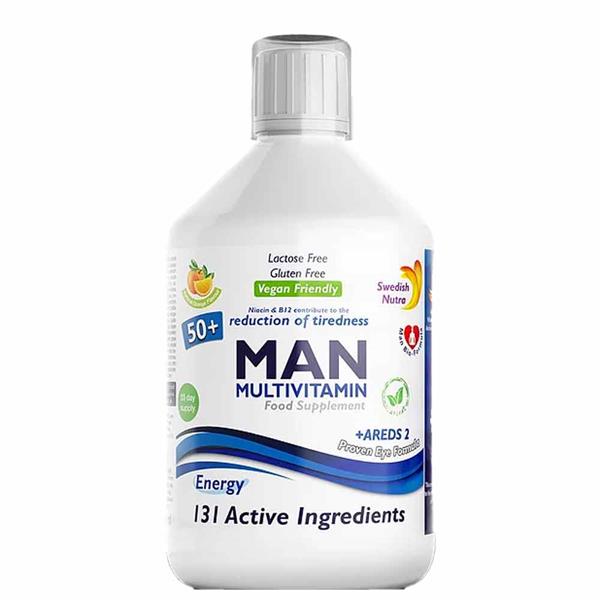 Swedish Nutra Man Active 50+ Multivitamin