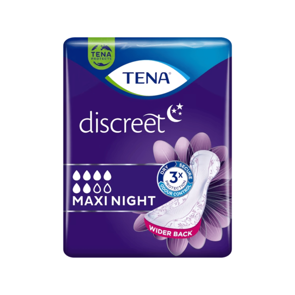TENA Discreet Maxi Night Incontinence pad 12pcs- Lillys Pharmacy and Health Store