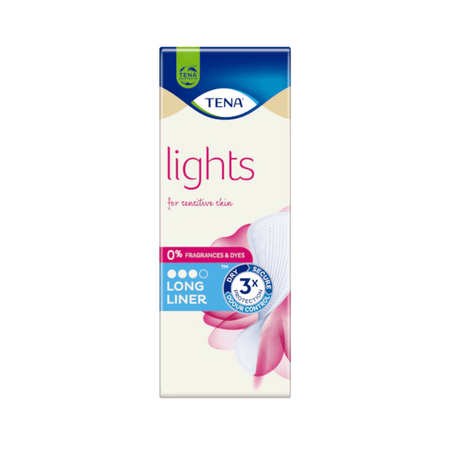TENA Lights Long Incontinence Liner For Sensitive skin (Vinci) 20's- Lillys Pharmacy and Health Store