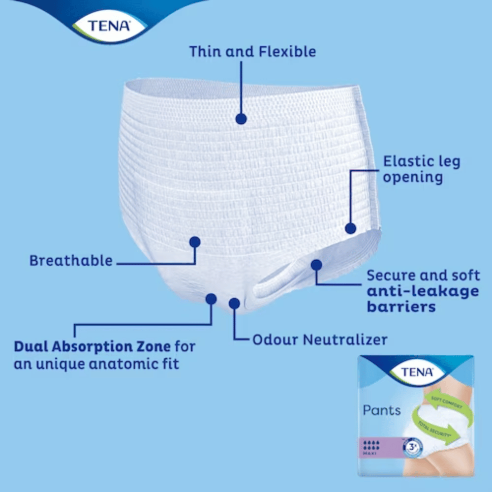 TENA Pants Maxi Incontinence Pants - Large 10's- Lillys Pharmacy and Health Store
