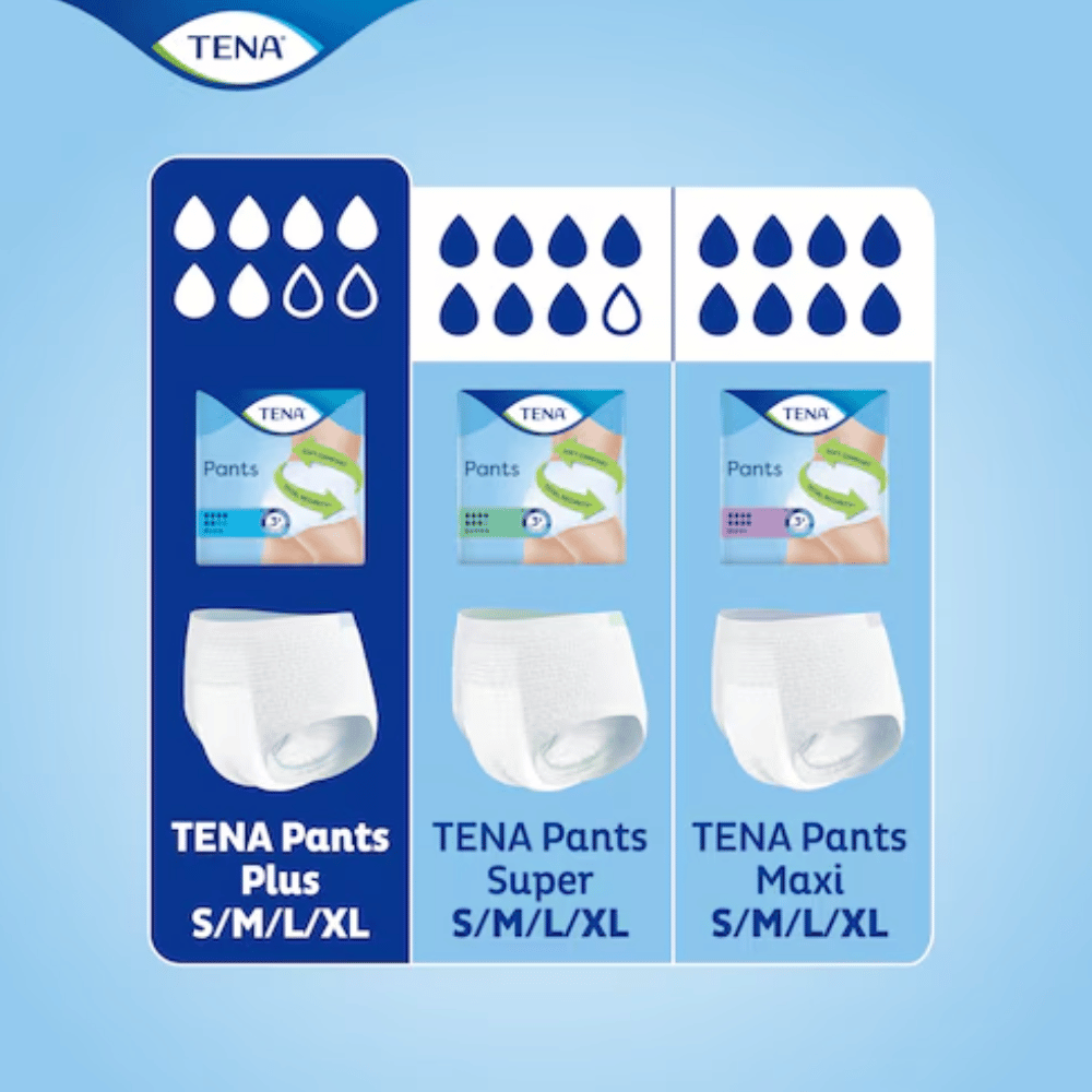 TENA Pants Plus Incontinence pants Extra-Large 12's- Lillys Pharmacy and Health Store