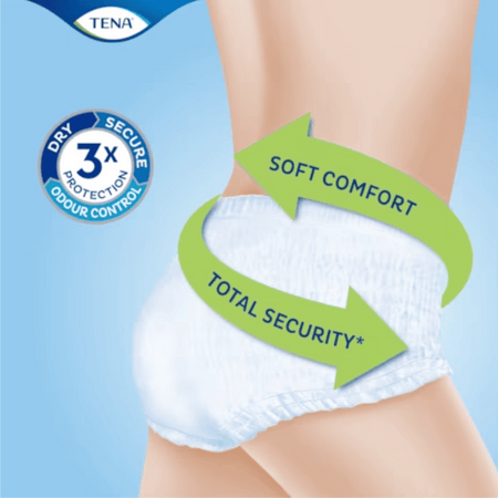 TENA Pants Plus Incontinence pants Large 8's- Lillys Pharmacy and Health Store