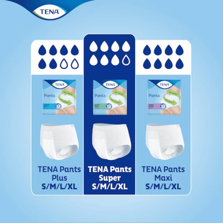 TENA Pants Super Incontinence Pants - Medium 12's- Lillys Pharmacy and Health Store