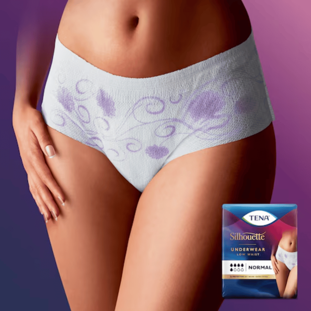 TENA Silhouette Normal Blanc Incontinence Underwear - Medium 6's- Lillys Pharmacy and Health Store