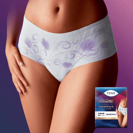 TENA Silhouette Normal Blanc Incontinence Underwear - Medium 6's- Lillys Pharmacy and Health Store