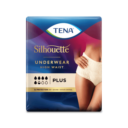 TENA Silhouette Plus High Waist Crème Incontinence Underwear - Medium 9's- Lillys Pharmacy and Health Store