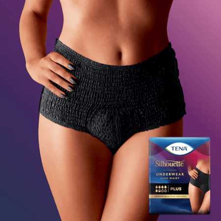 TENA Silhouette Plus High Waist Noir - Incontinence underwear- Lillys Pharmacy and Health Store