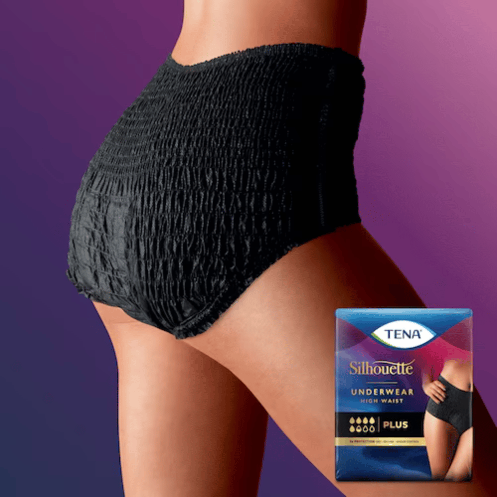 TENA Silhouette Plus High Waist Noir - Incontinence underwear- Lillys Pharmacy and Health Store