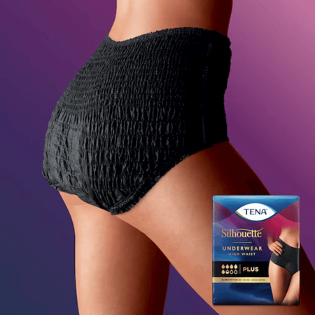 TENA Silhouette Plus High Waist Noir - Incontinence underwear- Lillys Pharmacy and Health Store