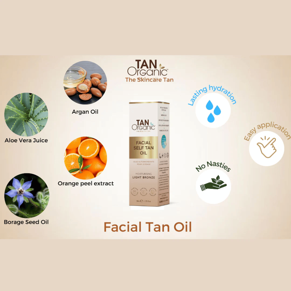 Tan Organic Facial Tan Oil 50ml- Lillys Pharmacy and Health Store