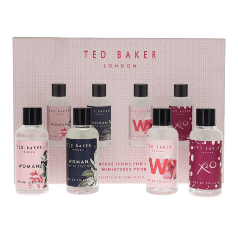 Ted Baker Ladies 15ml 4pc Gift Set15ml Skinwear Edt Splash, 15ml Skinwear Limited Edition Splash, 15ml Women Edt Splash, 15ml X20 Edt Splash
