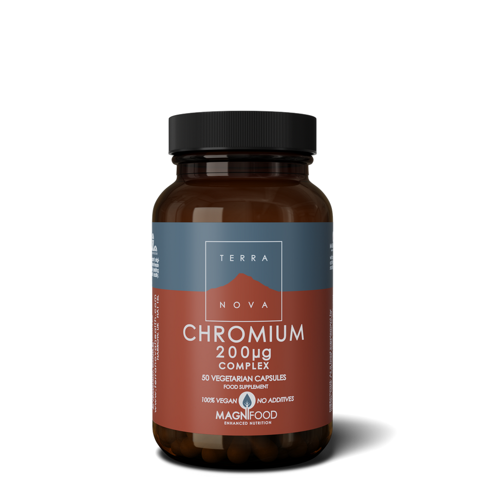 Terra Nova Chromium 200ug Complex Veg Caps 50caps- Lillys Pharmacy and Health Store
