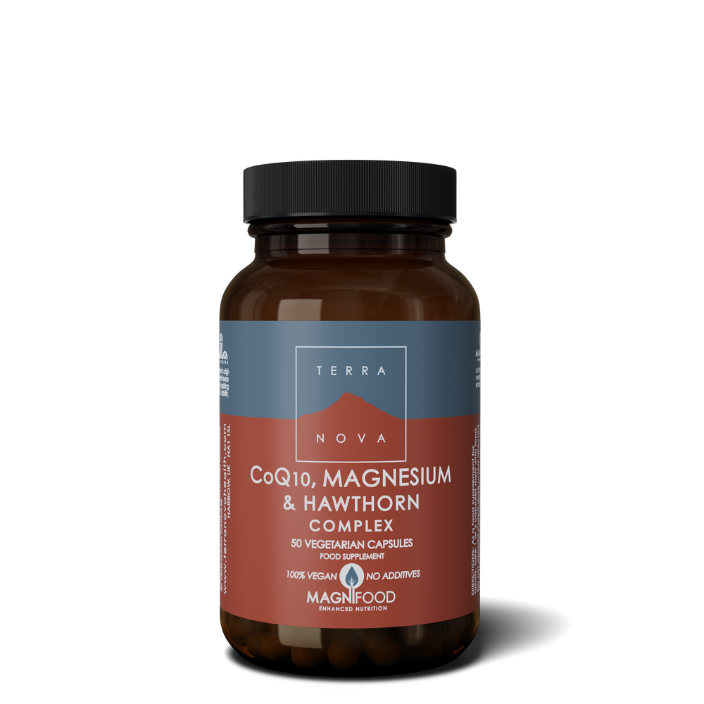 Terra Nova Coq10 Magnesium Hawthorn Complex 50caps- Lillys Pharmacy and Health Store