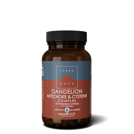 Terra Nova Dandelion Artichoke Cysteine Complex Veg Caps 50caps- Lillys Pharmacy and Health Store