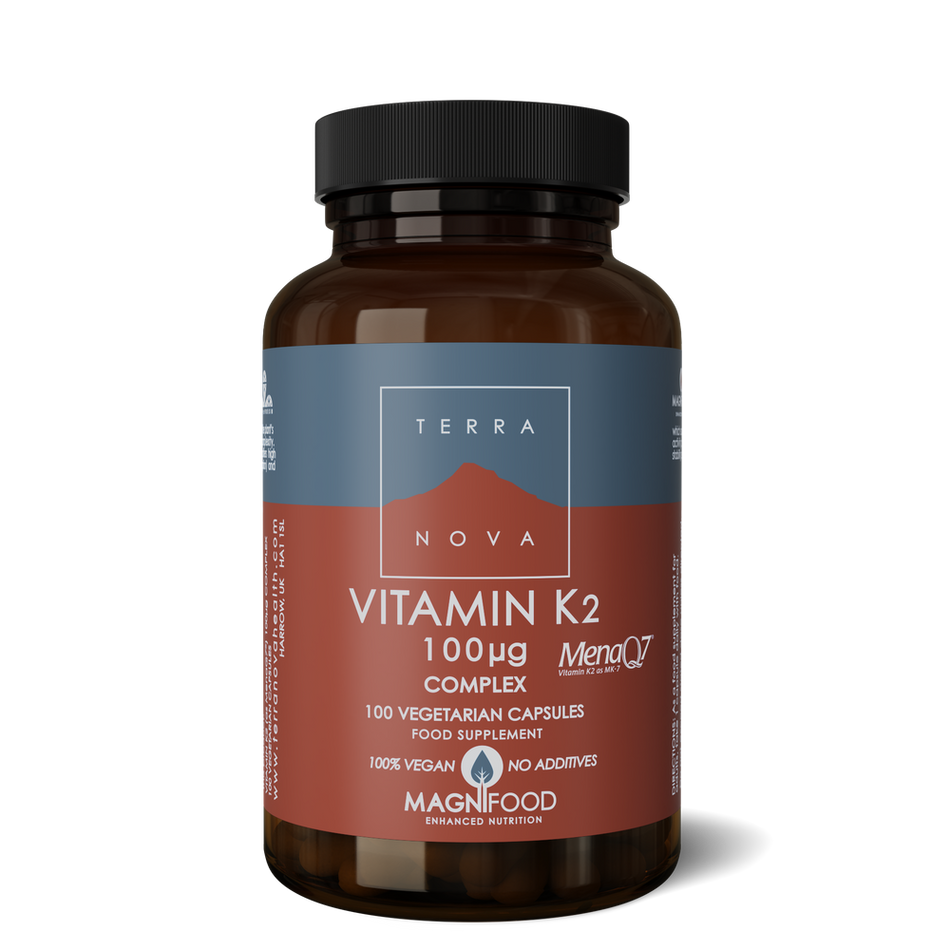 Terra Nova Vitamin K2 100ug Complex 100caps- Lillys Pharmacy and Health Store