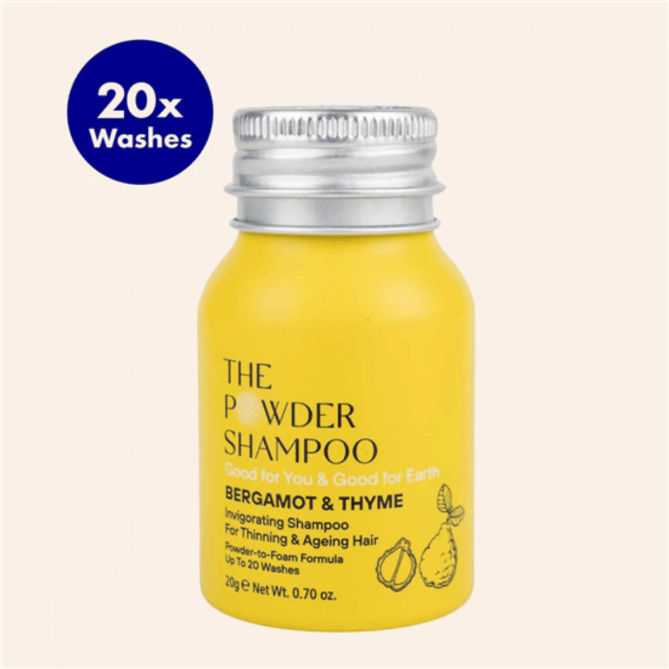 The Powder Shampoo Bergamot & Thyme Invigorating Shampoo for Thinning & Ageing Hair 20g- Lillys Pharmacy and Health Store