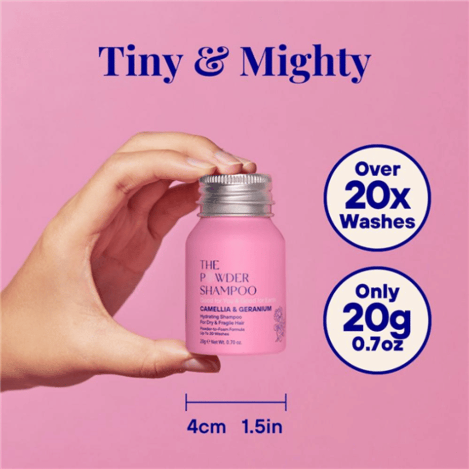 The Powder Shampoo Camellia & Geranium Hydrating Shampoo For Dry & Fragile Hair 20g- Lillys Pharmacy and Health Store