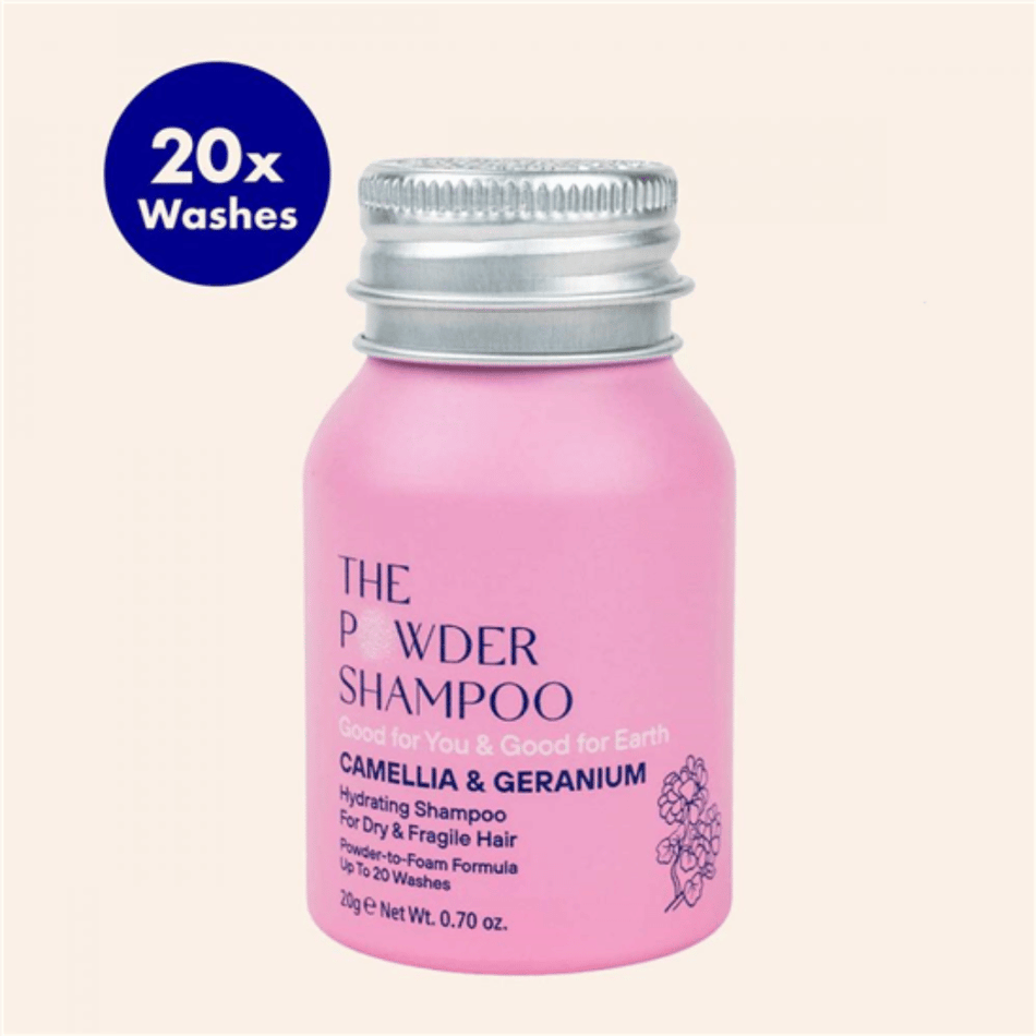 The Powder Shampoo Camellia & Geranium Hydrating Shampoo For Dry & Fragile Hair 20g- Lillys Pharmacy and Health Store