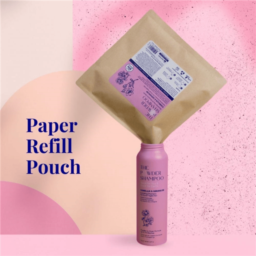 The Powder Shampoo Camellia & Geranium Hydrating Shampoo For Dry & Fragile Hair Refill Pouch 50g- Lillys Pharmacy and Health Store