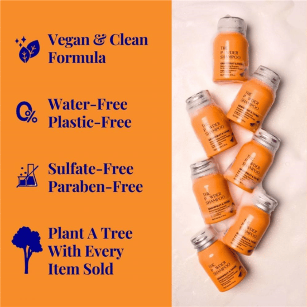 The Powder Shampoo Grapefruit & Thyme Strengthening Shampoo 20g- Lillys Pharmacy and Health Store