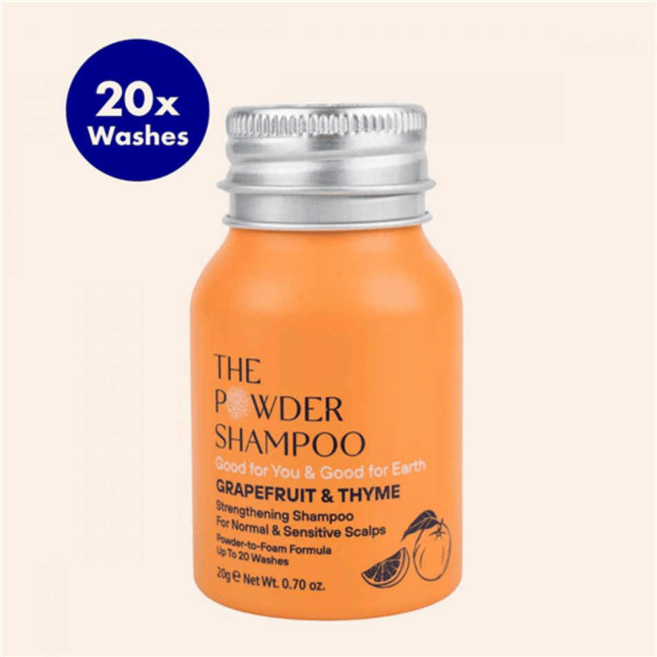 The Powder Shampoo Grapefruit & Thyme Strengthening Shampoo 20g- Lillys Pharmacy and Health Store
