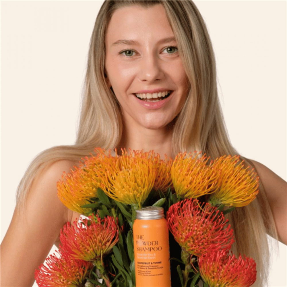 The Powder Shampoo Grapefruit & Thyme Strengthening Shampoo 70g- Lillys Pharmacy and Health Store
