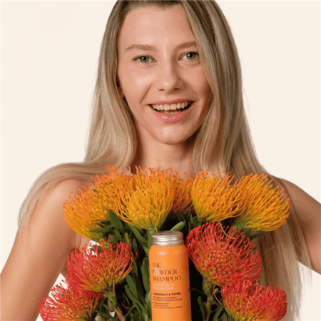 The Powder Shampoo Grapefruit & Thyme Strengthening Shampoo 70g- Lillys Pharmacy and Health Store