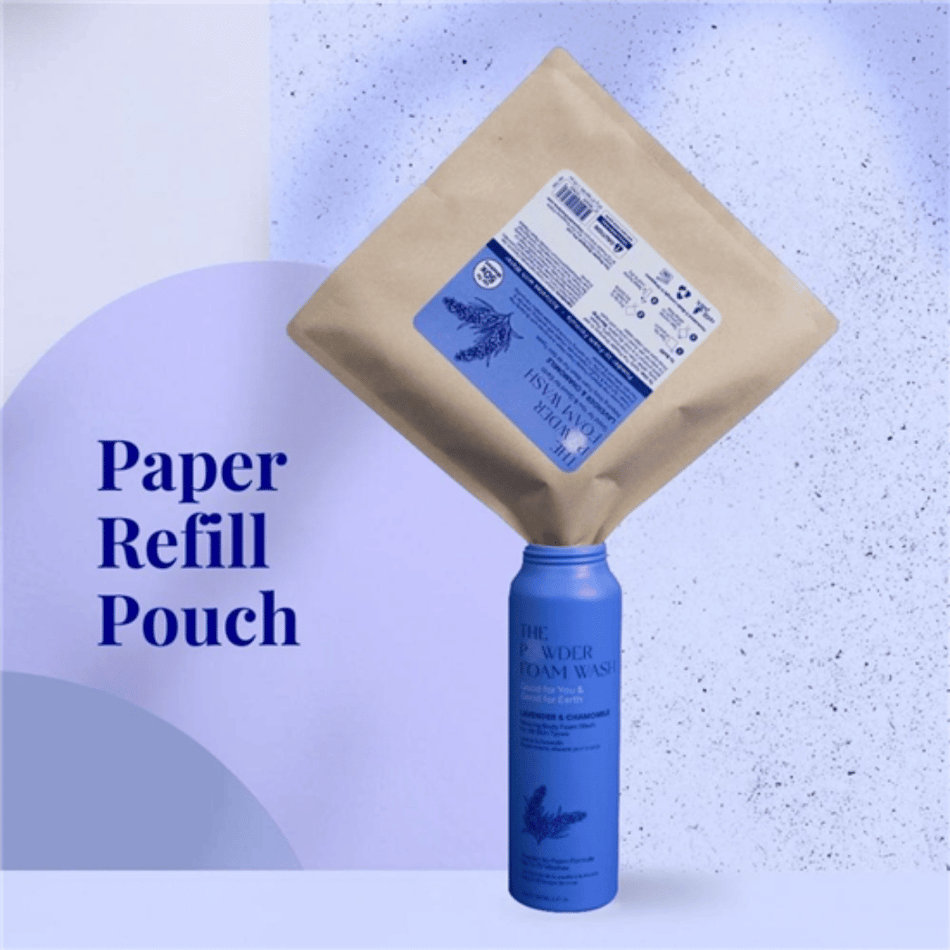 The Powder Shampoo Lavender & Chamomile Relaxing Body Foam Wash Refill Pouch 50g- Lillys Pharmacy and Health Store