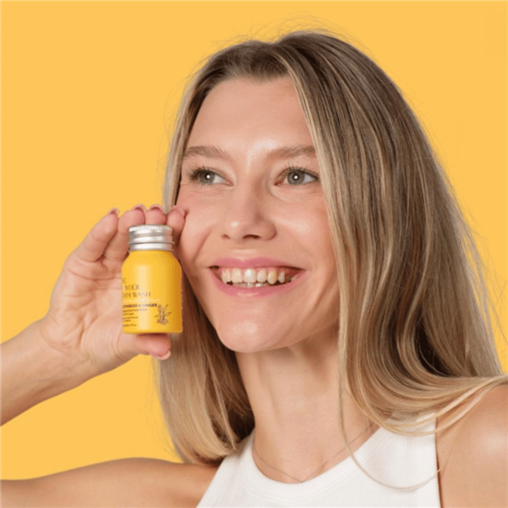 The Powder Shampoo Lemongrass & Ginger Energising Body Foam Wash 20g- Lillys Pharmacy and Health Store