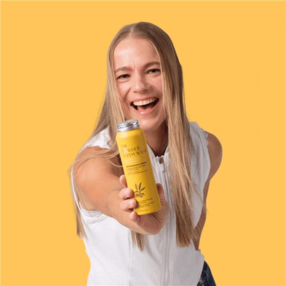 The Powder Shampoo Lemongrass & Ginger Energising Body Foam Wash 70g- Lillys Pharmacy and Health Store