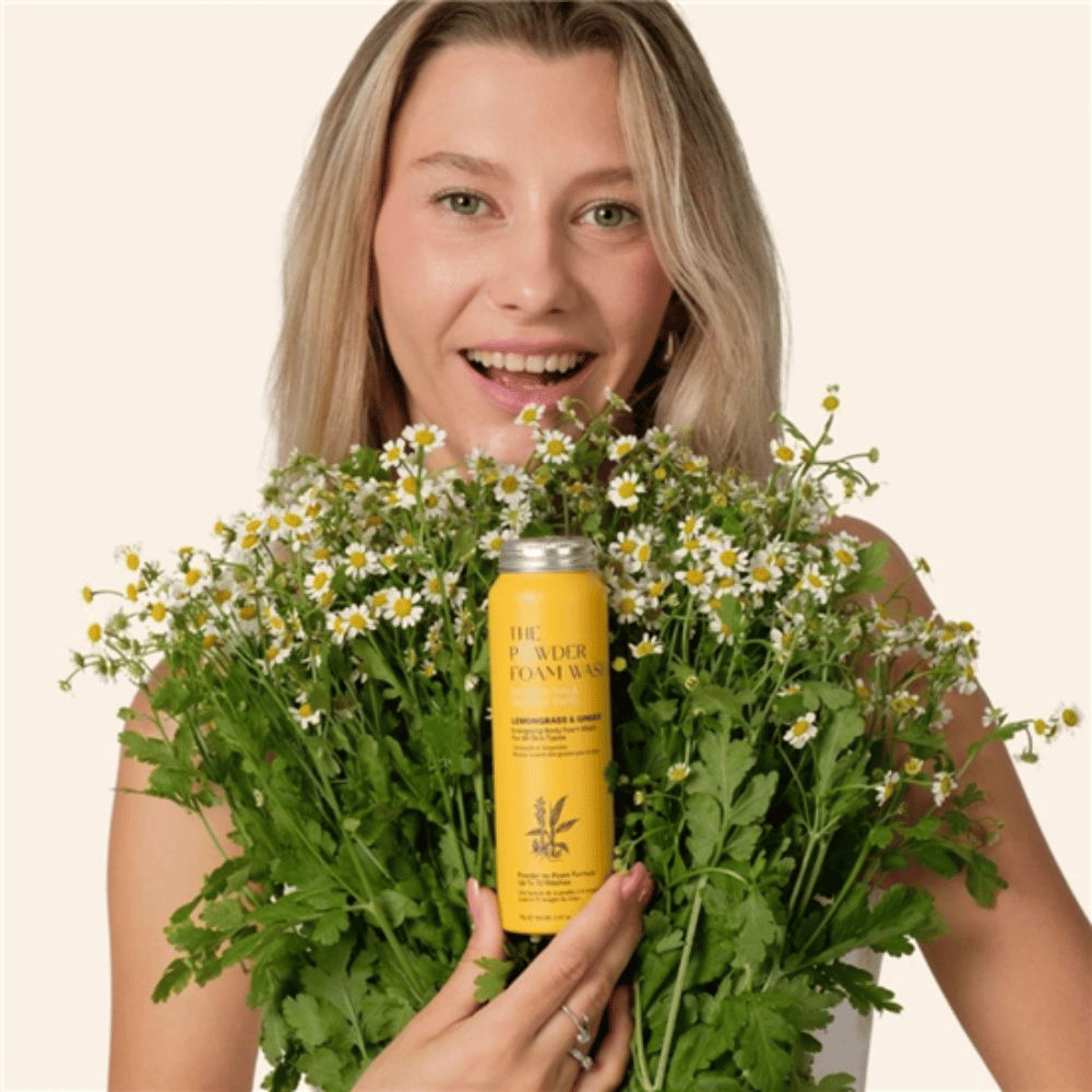 The Powder Shampoo Lemongrass & Ginger Energising Body Foam Wash 70g- Lillys Pharmacy and Health Store