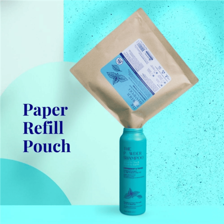The Powder Shampoo Peppermint & Thyme Purifying Shampoo Refill Pouch 50g- Lillys Pharmacy and Health Store
