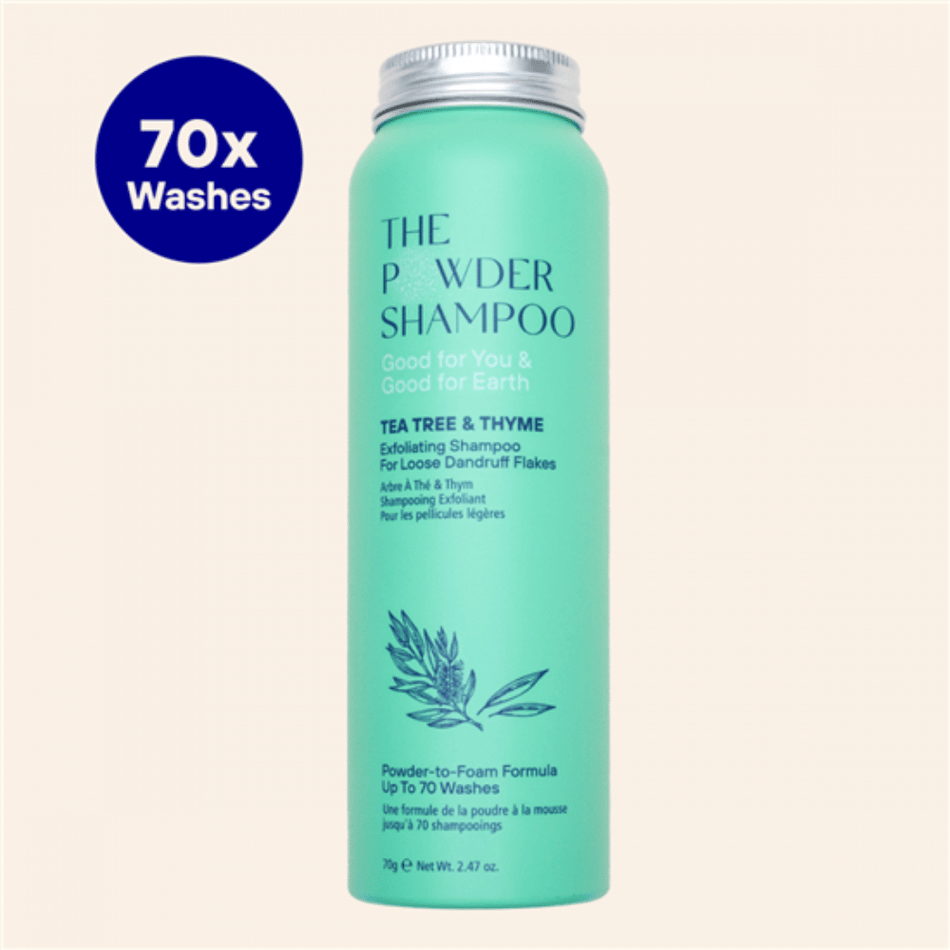 The Powder Shampoo Tea Tree & Thyme Exfoliating Shampoo 70g- Lillys Pharmacy and Health Store