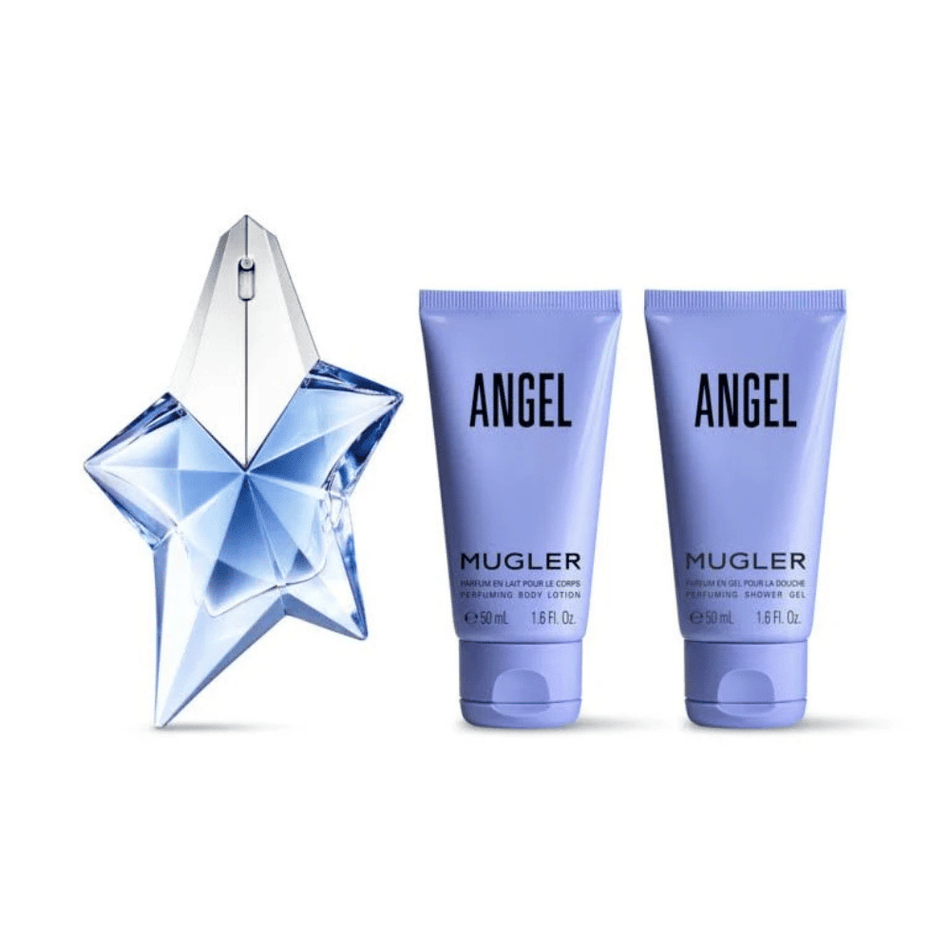 Thierry Mugler Angel Women's 25ml 3 Piece Gift Set - 25ml Eau de Parfum Spray, 50ml Body Lotion, 50ml Shower Gel- Lillys Pharmacy and Health Store
