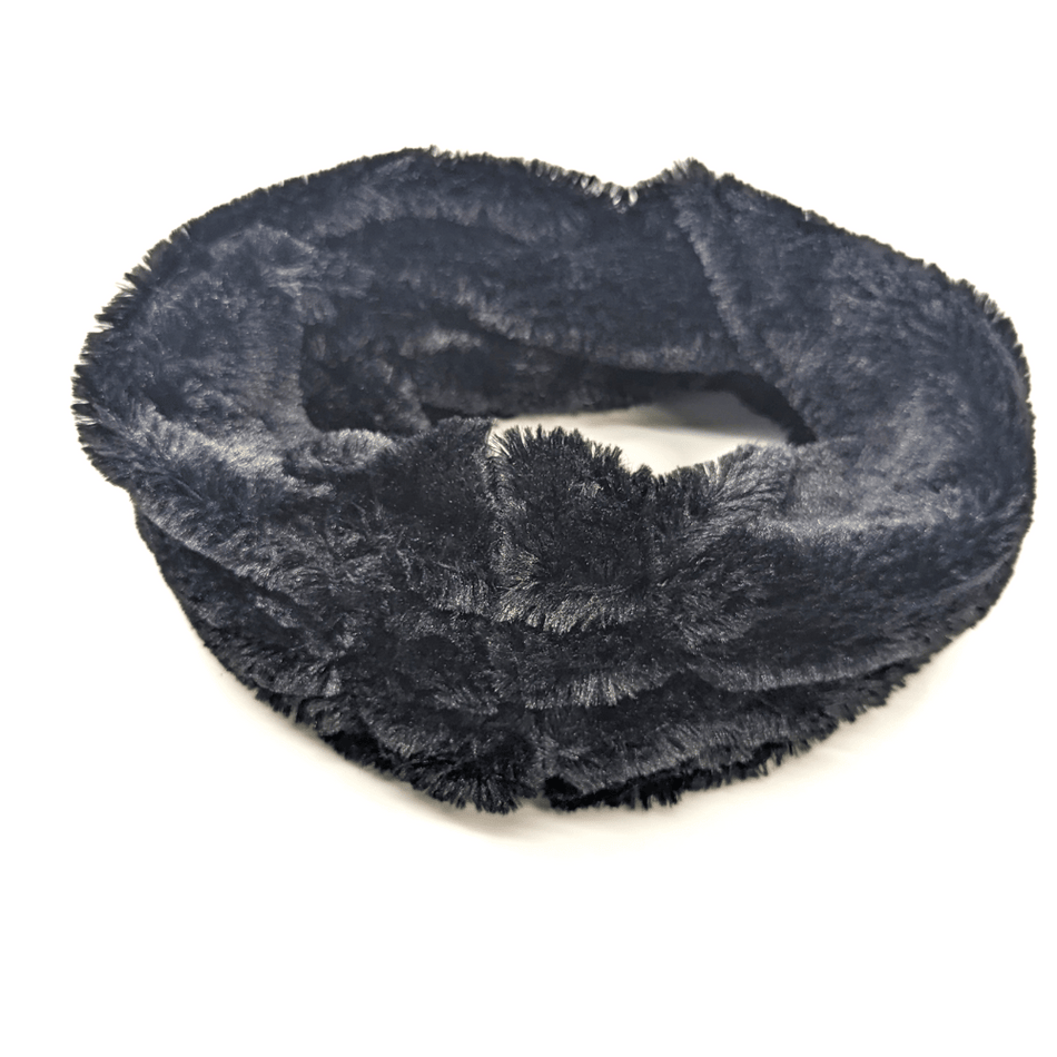 Thies - Gathered Faux Fur Snood - Black- Lillys Pharmacy and Health Store