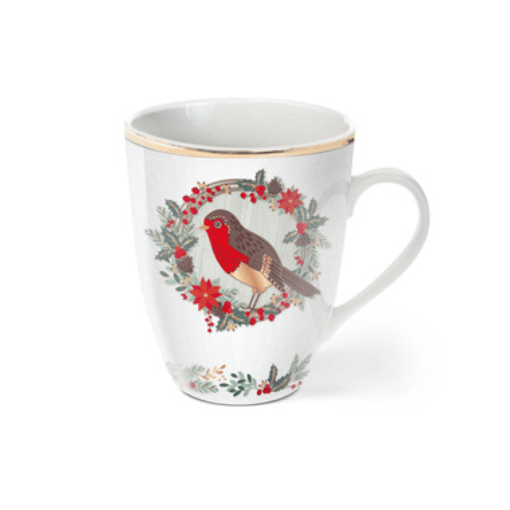 Tipperary Birdy S/4 Christmas Robin Mugs- Lillys Pharmacy and Health Store